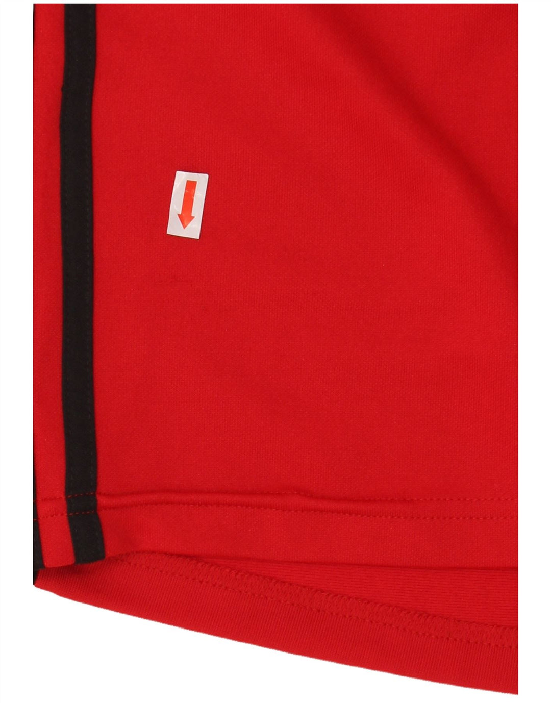 Мужской топ с рисунком Adidas с длинным рукавом, средний красный полиэстер