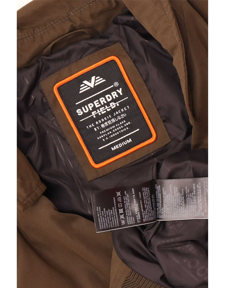 Мужская куртка-бомбер Superdry UK 38, средний хаки, полиэстер