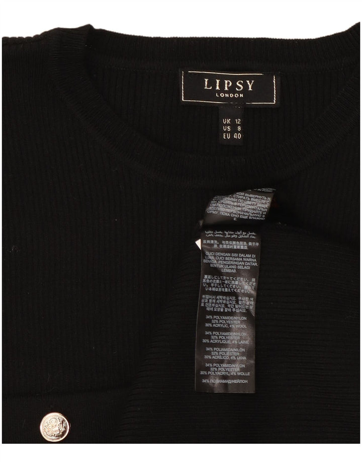 Женский джемпер Lipsy UK 12, средний черный, полиамид