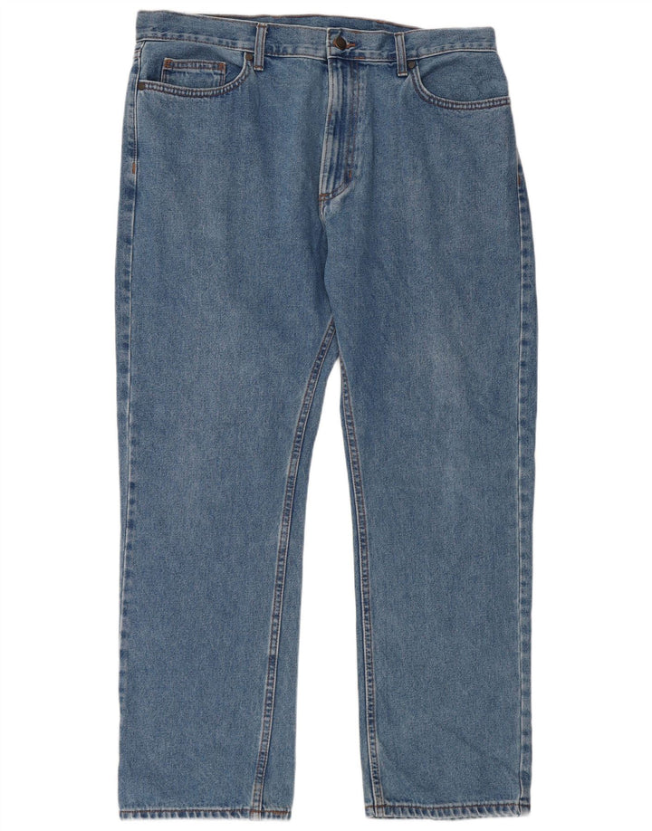 Мужские прямые джинсы Marks & Spencer W36 L29 синие, хлопок