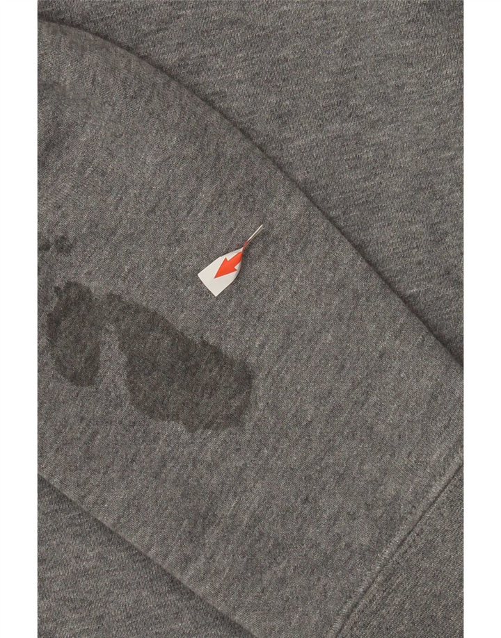 Мужской свитер с рисунком Nike, большой серый хлопковый джемпер с цветными блоками