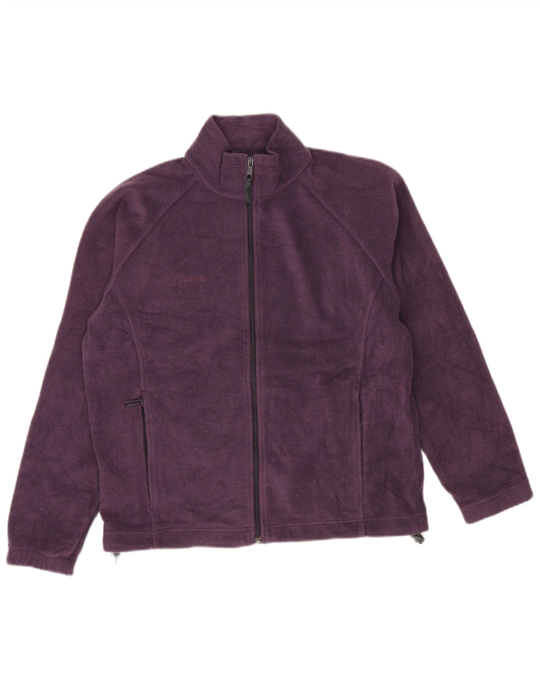 Женская флисовая куртка оверсайз COLUMBIA UK 16, большой фиолетовый полиэстер