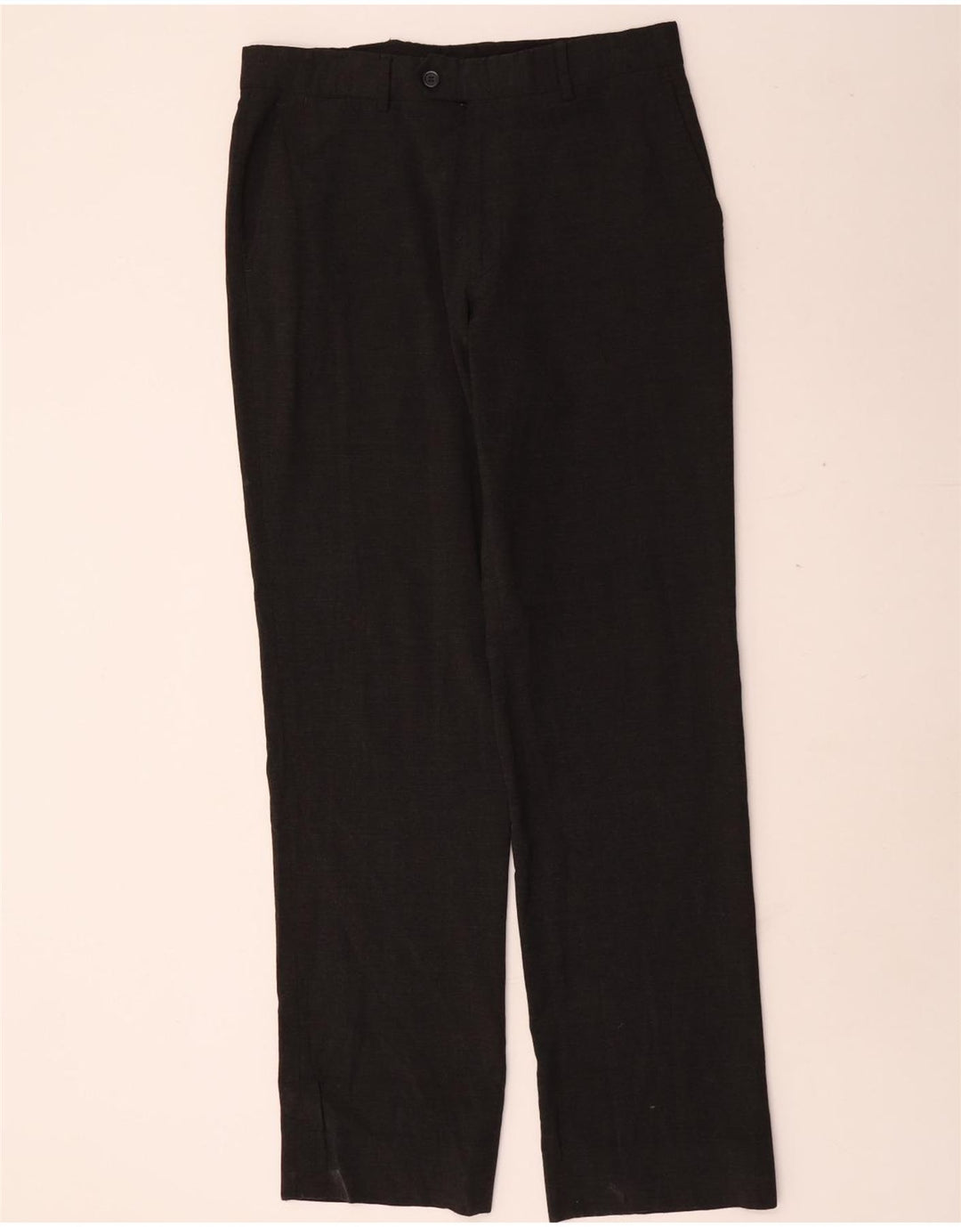 Мужские прямые костюмные брюки Zara EU 42, большие W32 L33, серый полиэстер