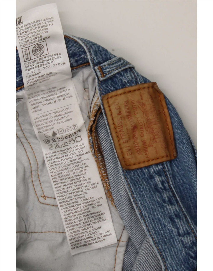 Мужские прямые джинсы Levi's 501 W29 L26 синие, хлопок