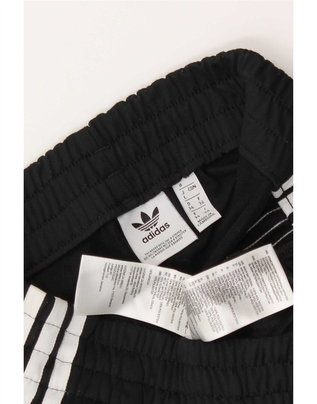 Женские спортивные шорты Adidas UK 8, маленькие черные из полиэстера
