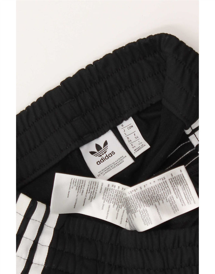 Женские спортивные шорты Adidas UK 8, маленькие черные из полиэстера