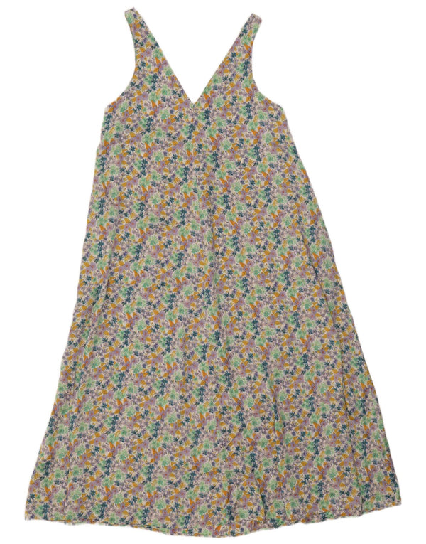 Zara Womens Sleeveless Maxi Dress UK 10 Small Multicoloured Floral
