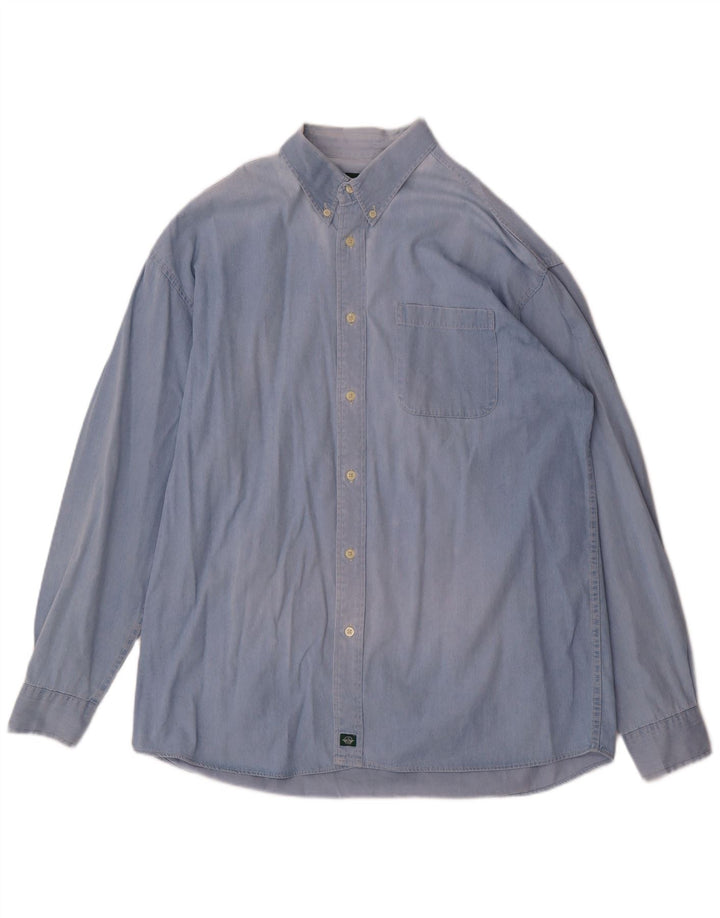 Мужская рубашка Dockers XL, синяя, хлопок