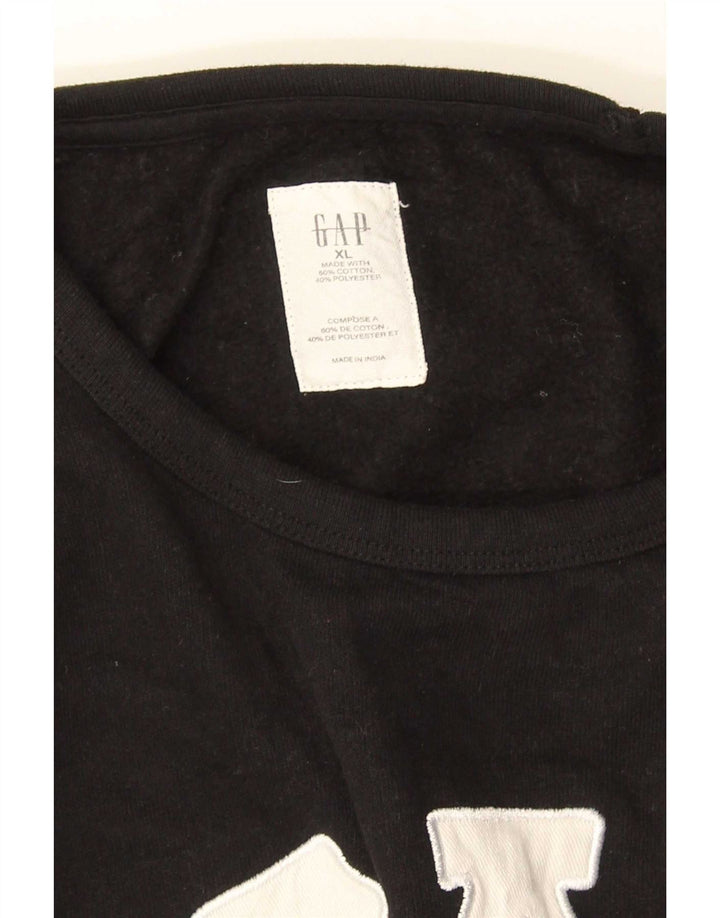 Мужской свитшот с рисунком Gap XL, черный хлопок