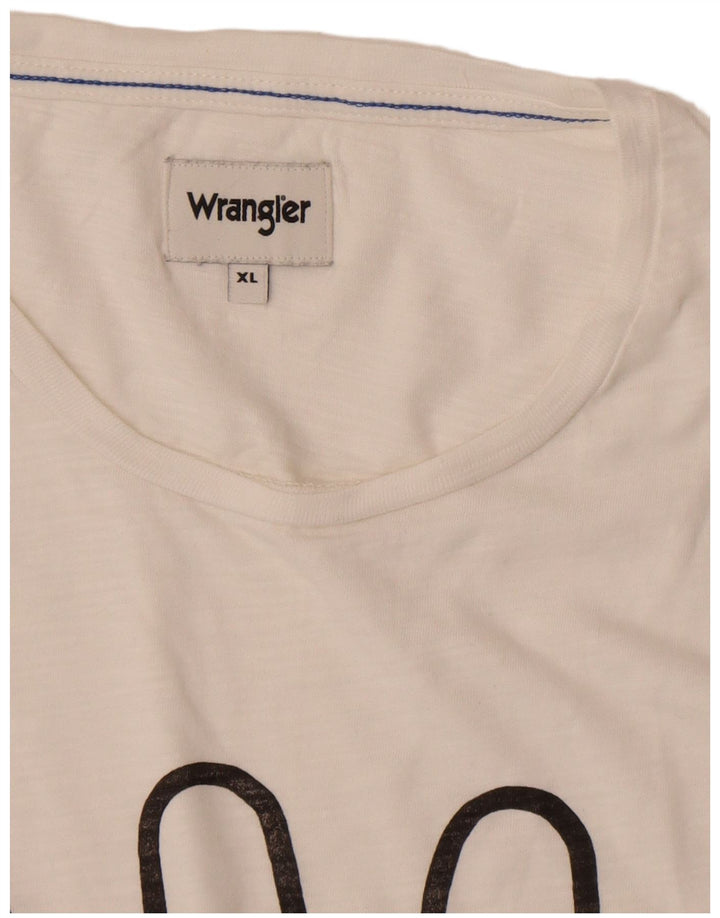 WRANGLER Мужская футболка с рисунком Top XL Белый