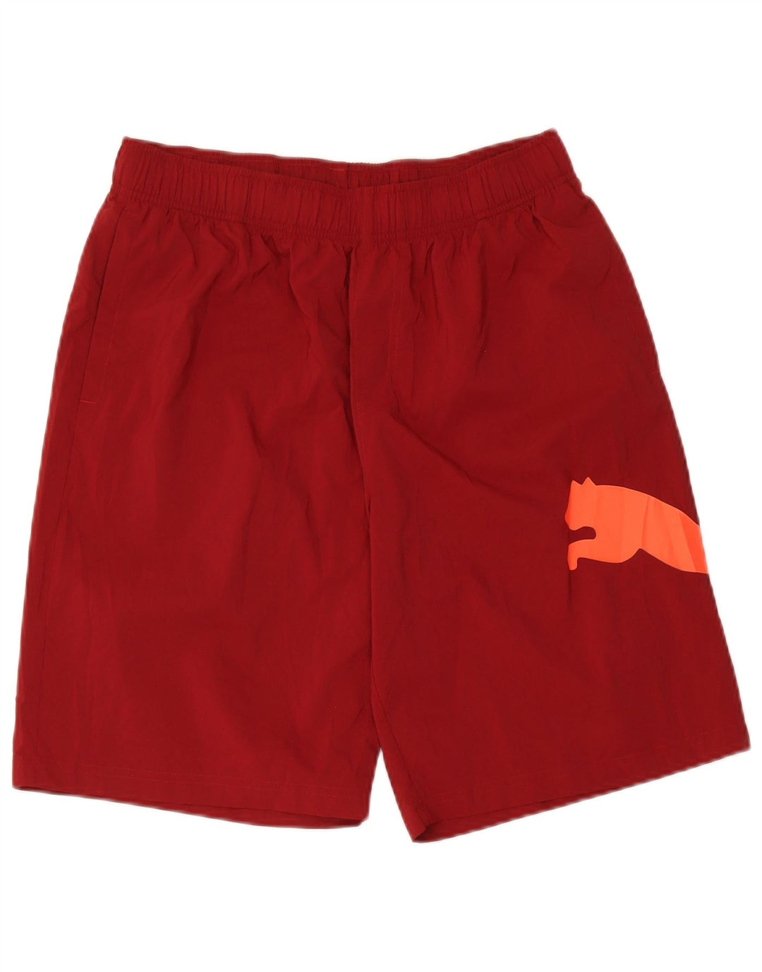 Мужские спортивные шорты Puma с рисунком, большие бордовые, полиэстер