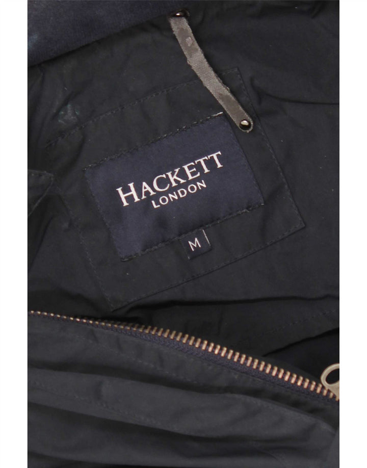 Мужское двубортное пальто Hackett UK 38, средний темно-синий, нейлон