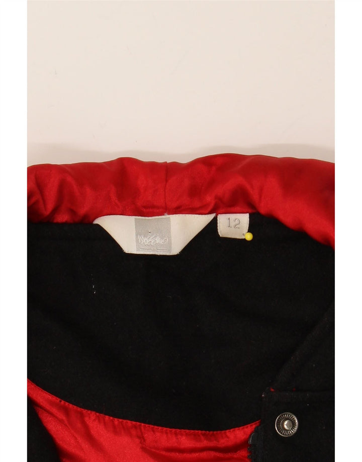 MOSSIMO Womens Hooded Overcoat US 12 Large Black Wool Vintage Mossimo and Second-Hand Mossimo from Messina Hembry 