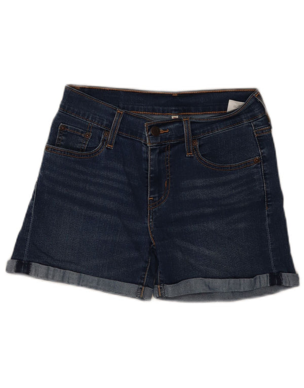 Женские джинсовые шорты Levi's W26, маленькие, темно-синие, хлопок