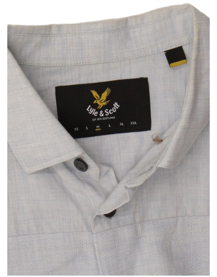 Рубашка мужская LYLE & SCOTT в синюю полоску среднего размера