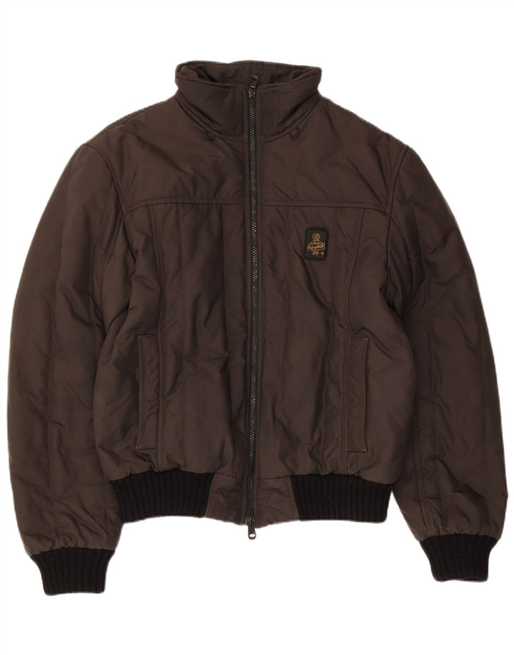 Мужская куртка-бомбер Refrigiwear UK 40, большая, коричневая, нейлоновая