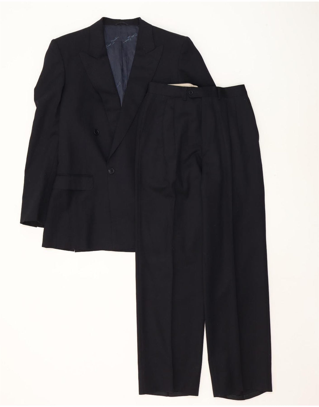 Мужской костюм-двойка Pierre Cardin IT 48 Medium W32 L32 Черный в тонкую полоску