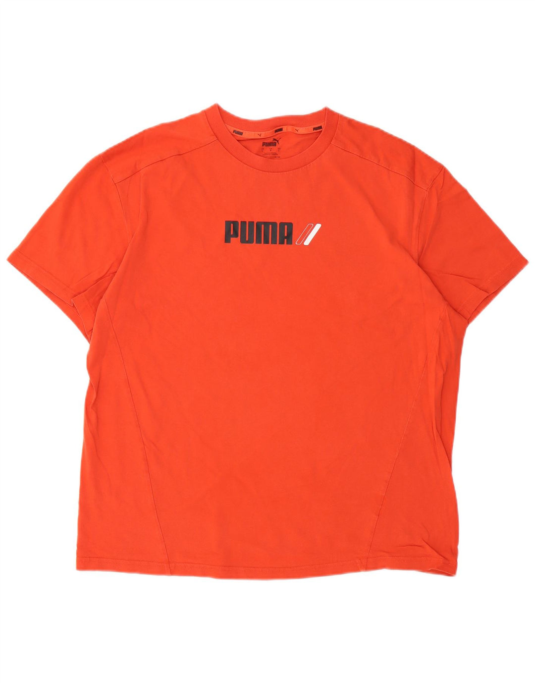 Мужская футболка с рисунком PUMA, большая оранжевая