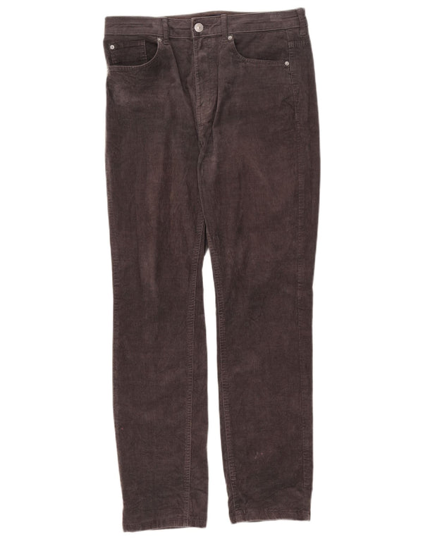 Женские прямые вельветовые брюки Marks & Spencer UK 12 Medium W30 L27 Серые