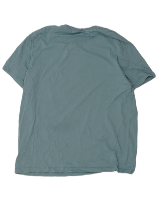 Мужская футболка с рисунком Nike Top 2XL, синяя, хлопок