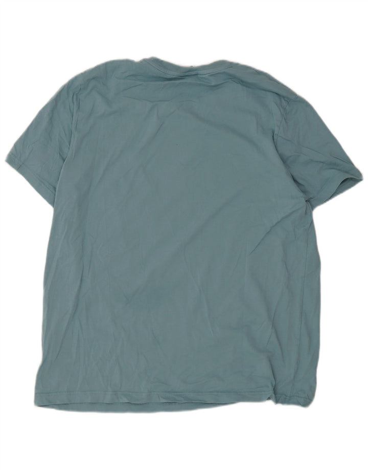 Мужская футболка с рисунком Nike Top 2XL, синяя, хлопок