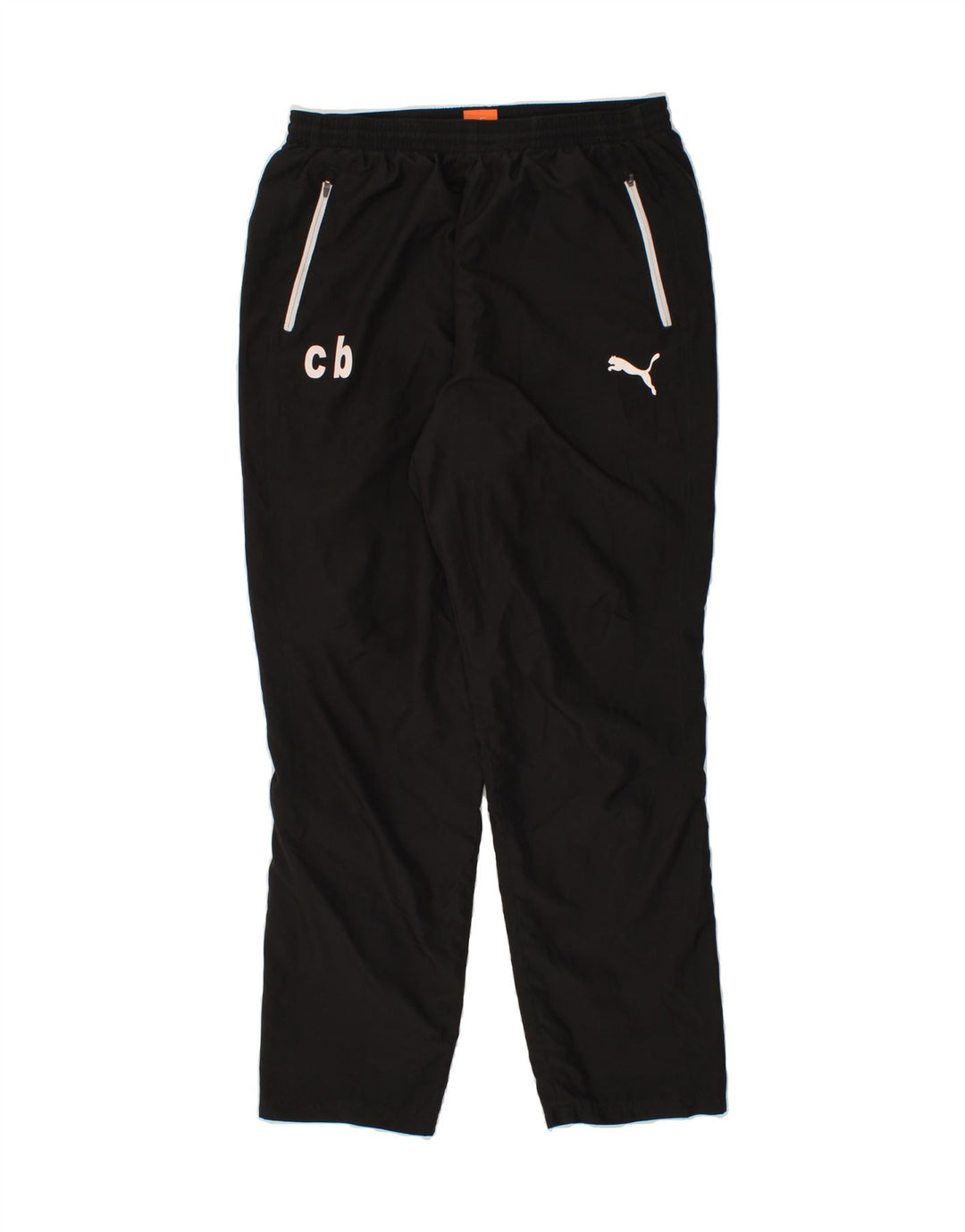 PUMA Mens Graphic Tracksuit Trousers Large Black Polyester Vintage Puma and Second-Hand Puma from Messina Hembry 