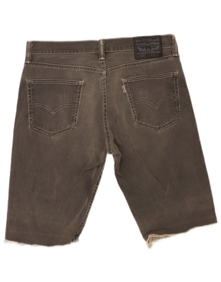 Мужские джинсовые шорты Levi's W34, большие серые, хлопок