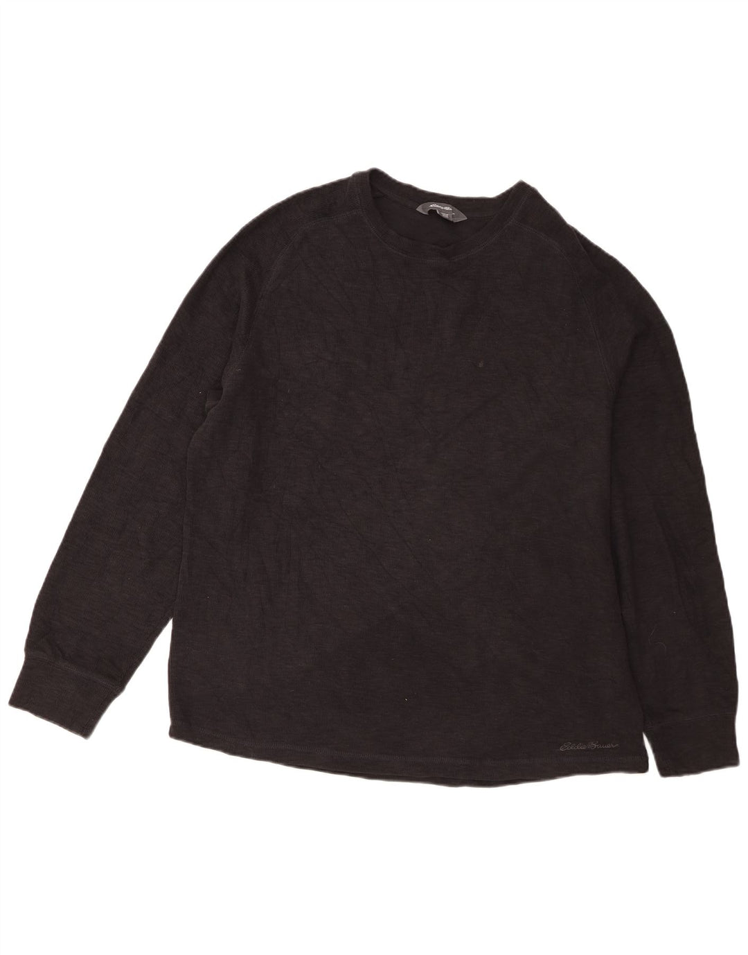 Мужской топ Eddie Bauer с длинным рукавом XL, черный хлопок