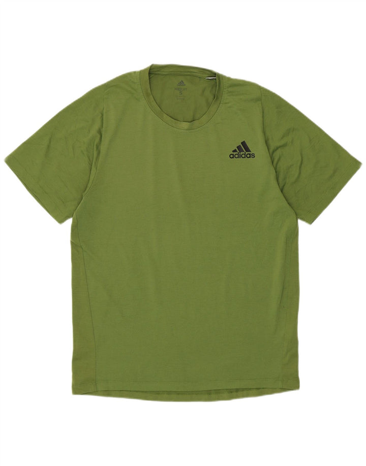 Adidas Мужская футболка Climalite Top Small Green Cotton