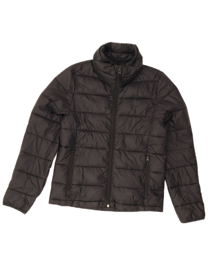 Женская стеганая куртка Abercrombie & Fitch UK 2 2XS, черный полиэстер