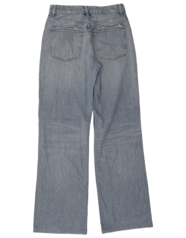 Женские прямые джинсы Zara EU 34 2XS W24 L31, синий хлопок