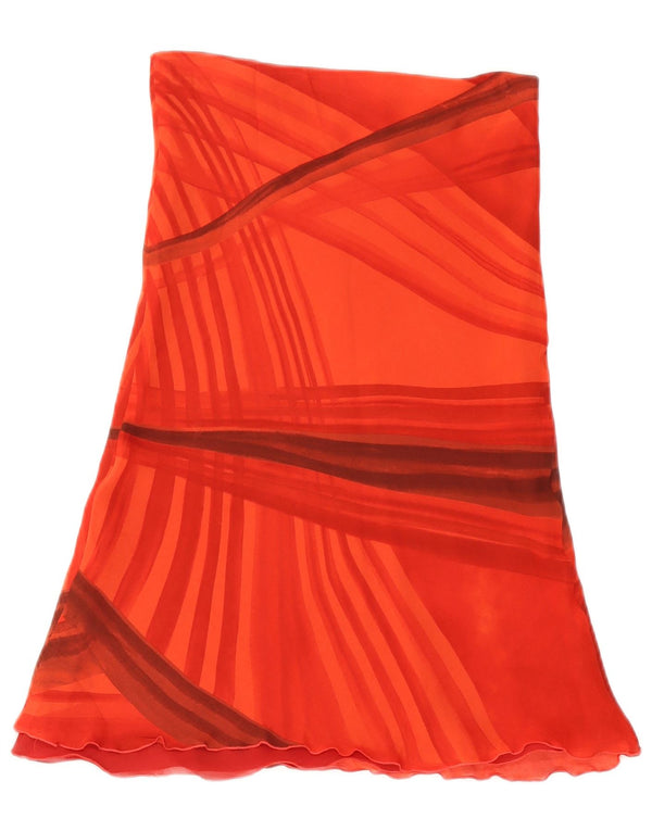 Женская юбка-трапеция Dream UK 8, маленькая W27, вискоза в красную полоску