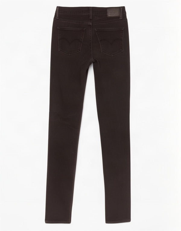 Женские облегающие джинсы Levi's Super Skinny W28 L33, черный хлопок