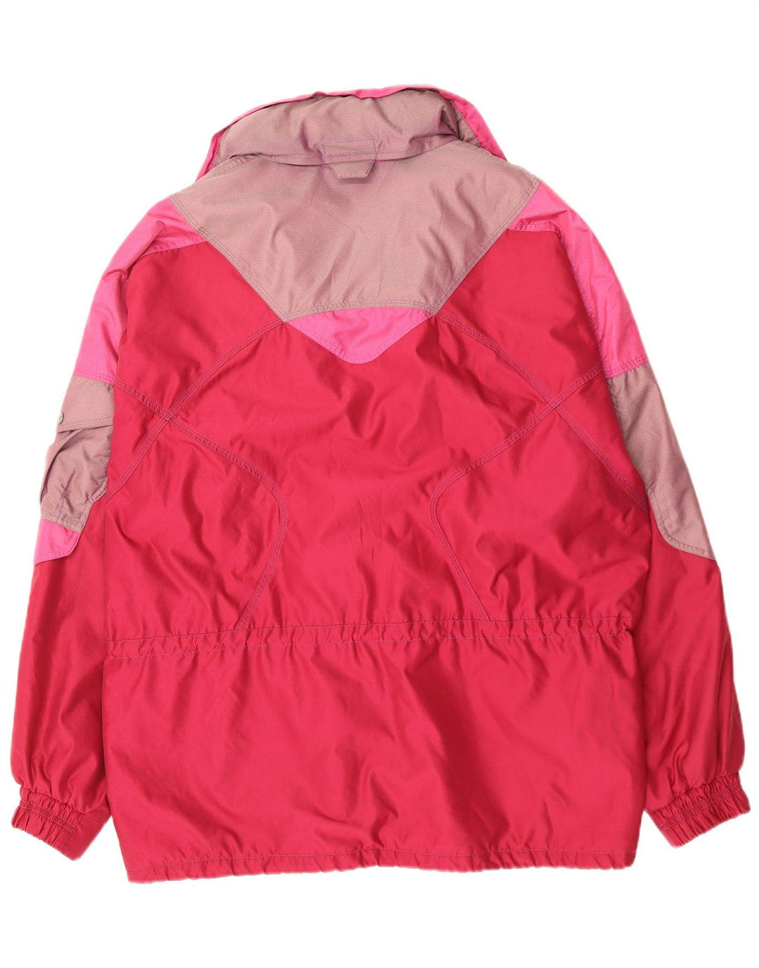 Мужская лыжная куртка VINTAGE UK 44 2XL красная с цветными блоками