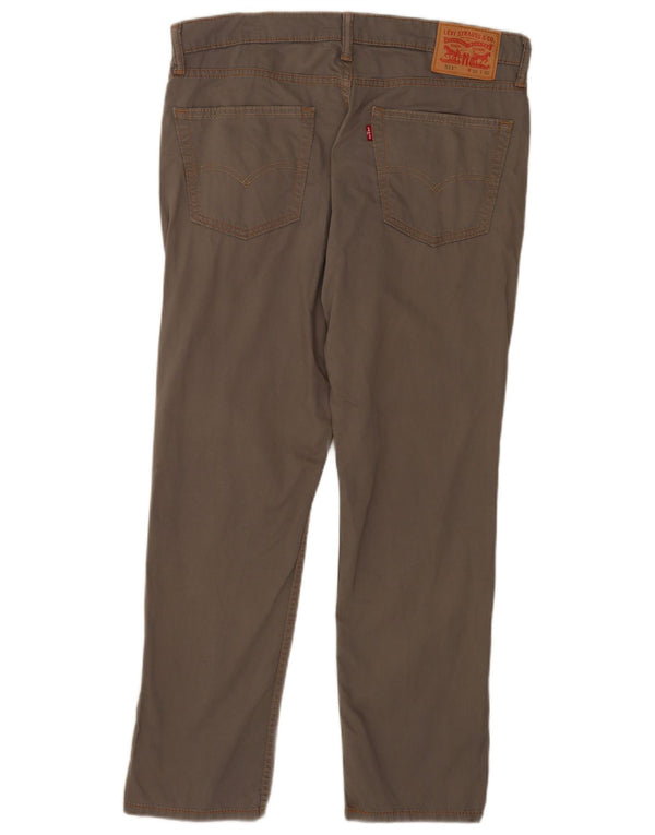 Мужские повседневные брюки Slim Fit 511 Levi's W36 L30 серые, хлопковые