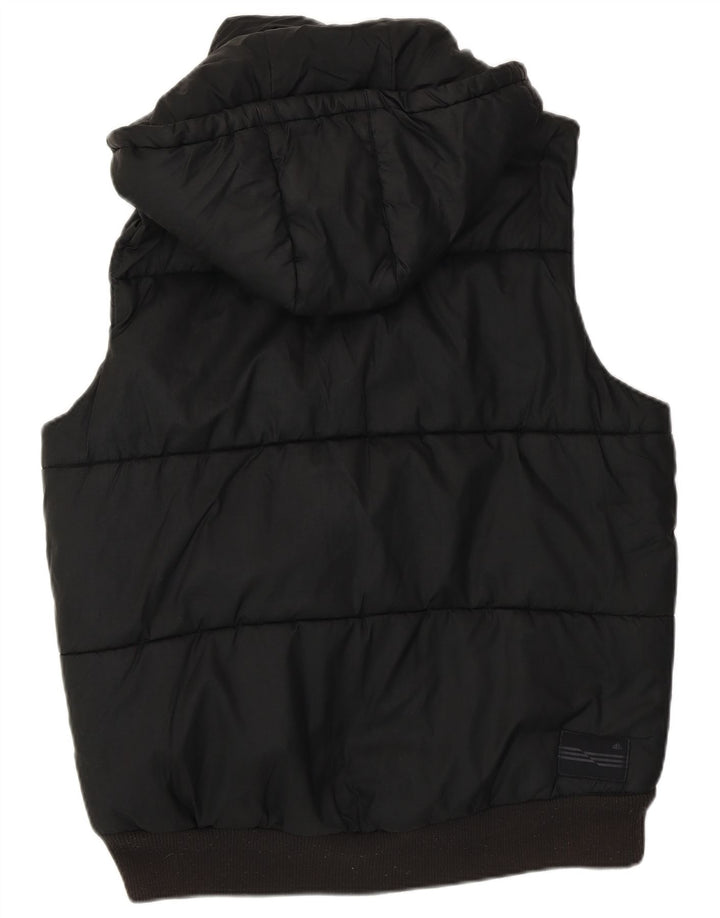 Мужской жилет Adidas Padded UK 38, средний черный полиэстер