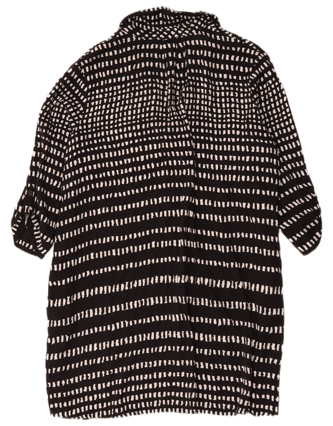 Женское базовое платье Hobbs с рукавом 3/4, Великобритания, 18 XL, черное, вискоза с геометрическим рисунком