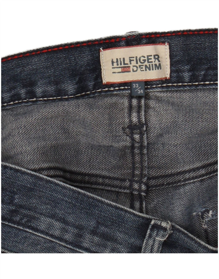 Мужские узкие джинсы Tommy Hilfiger W33 L34 темно-синие