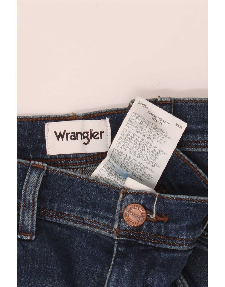Мужские джинсы Wrangler Texas Slim W30 L30, темно-синие, хлопок
