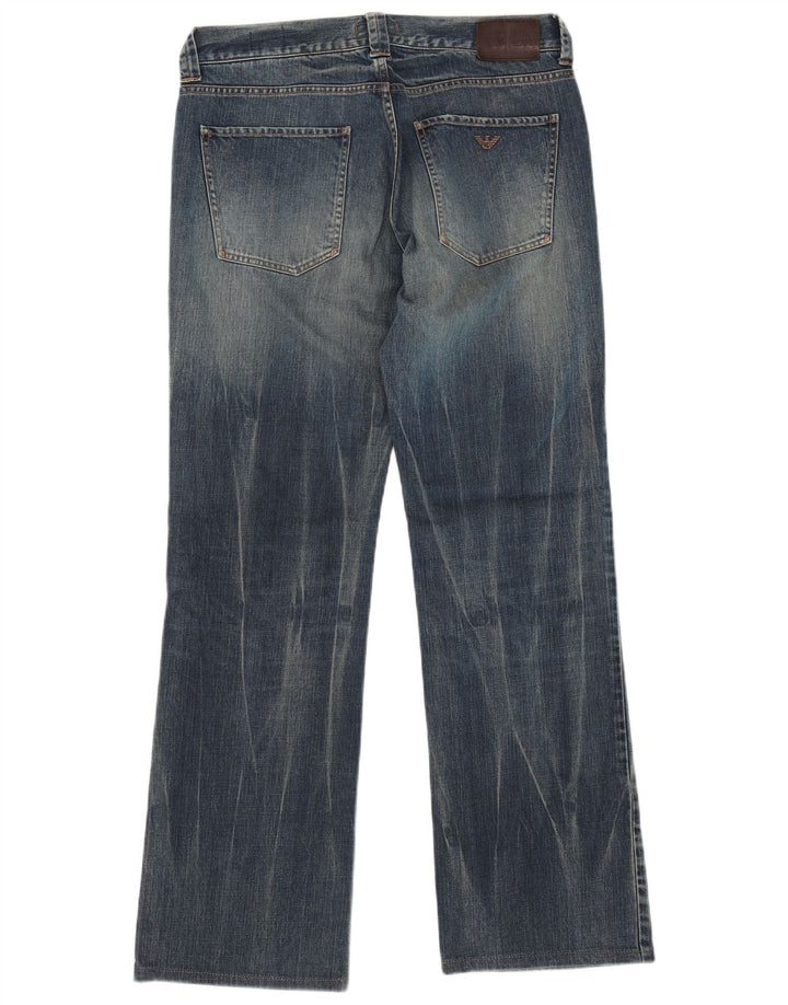 Мужские джинсы стандартного кроя ARMANI Bootcut W33 L32, синие, хлопок