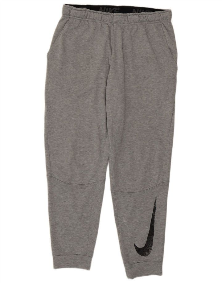 Мужские спортивные брюки Nike Dri Fit с графическим рисунком, джоггеры, большой серый полиэстер