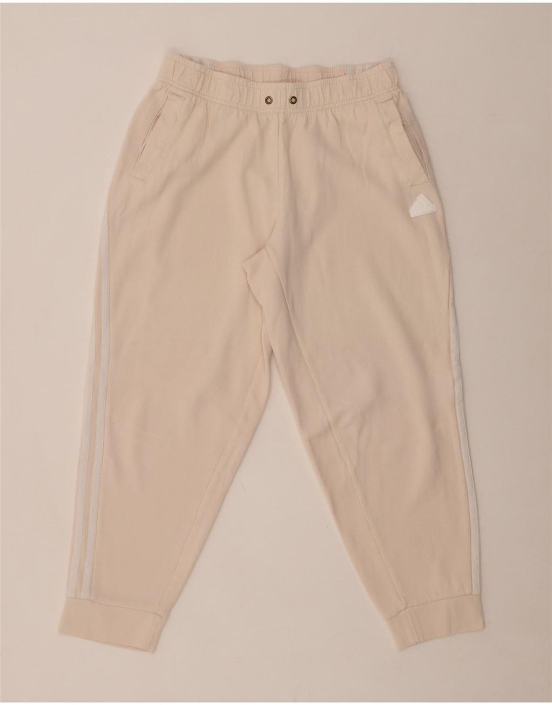 Женские спортивные брюки Adidas Joggers UK 14, хлопок среднего розового цвета