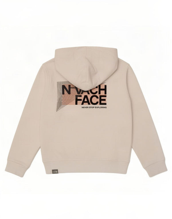 Джемпер с капюшоном и рисунком The North Face для мальчиков, 11–12 лет, большой размер, белый хлопок, хлопок