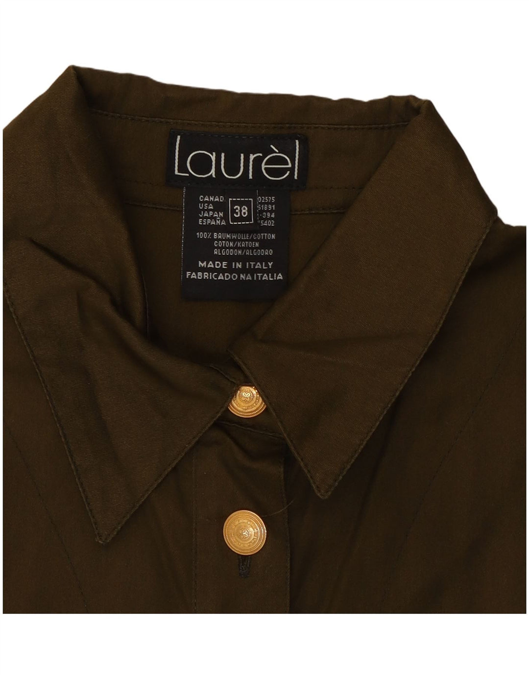 Женская рубашка оверсайз Laurel EU 38 XS, хлопок цвета хаки