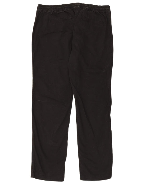 Мужские прямые брюки-чиносы Marks & Spencer XL W39 L30, черные, хлопковые