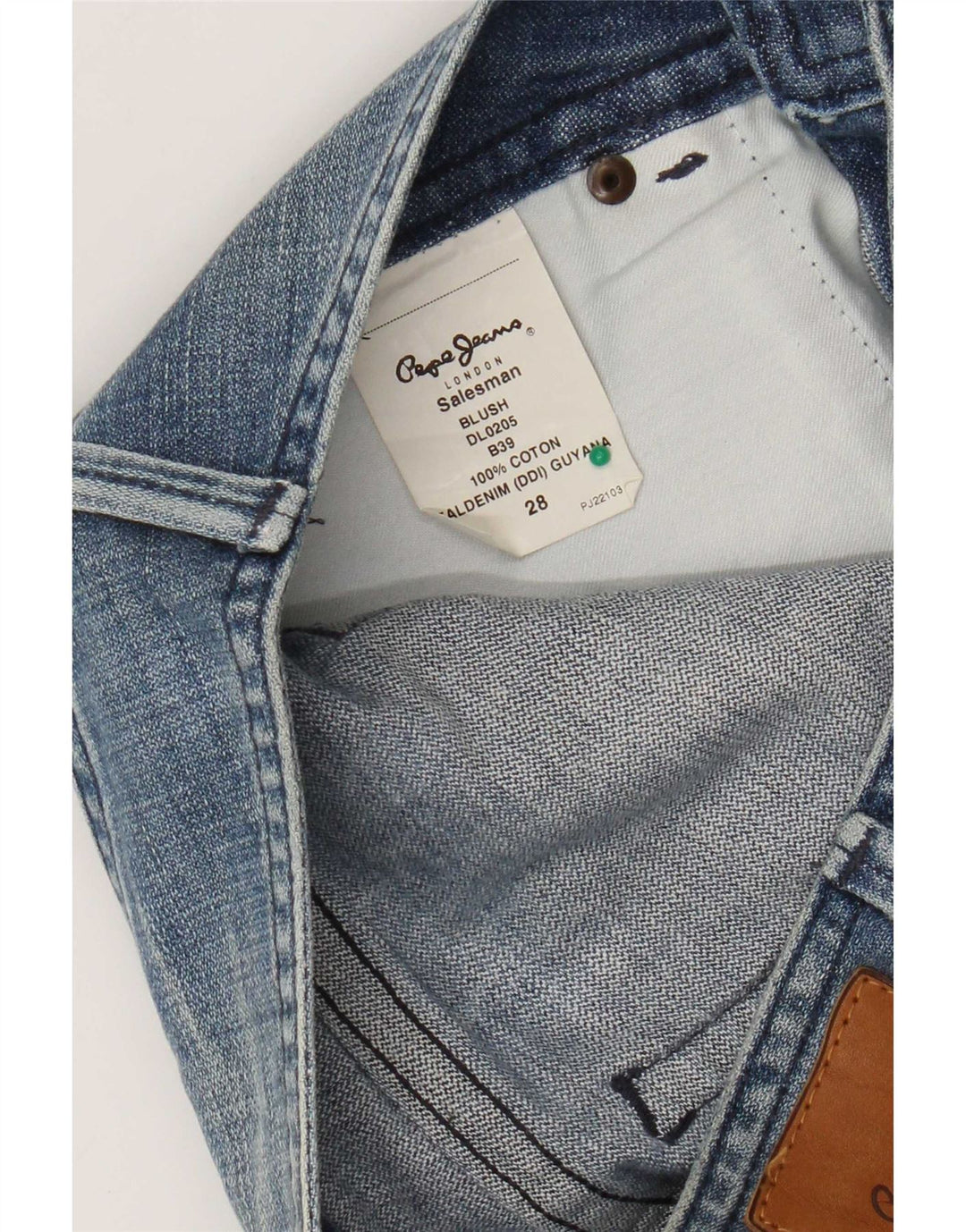Джинсы PEPE Jeans женские прямые W28 L34 синие, хлопок