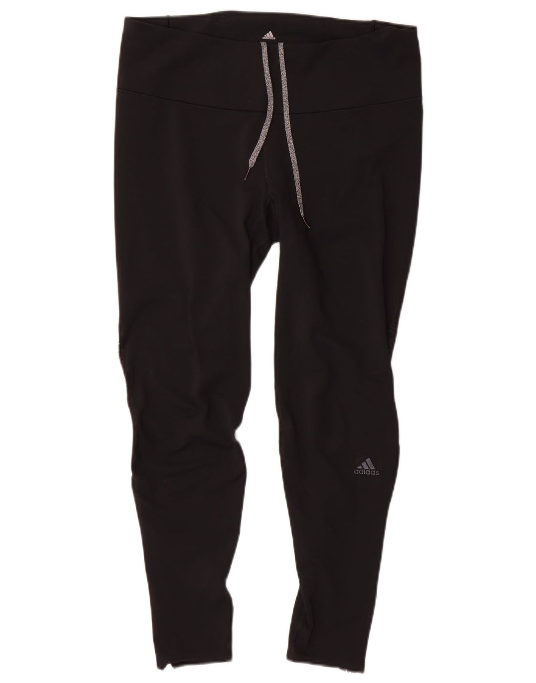Женские леггинсы Adidas Climacool с рисунком UK 16/18, большой черный полиэстер