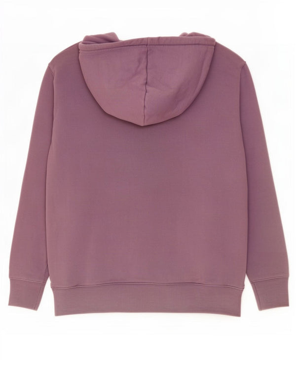 Marks & Spencer Womens Oversized Hoodie Jumper UK 10 Small Purple Cotton