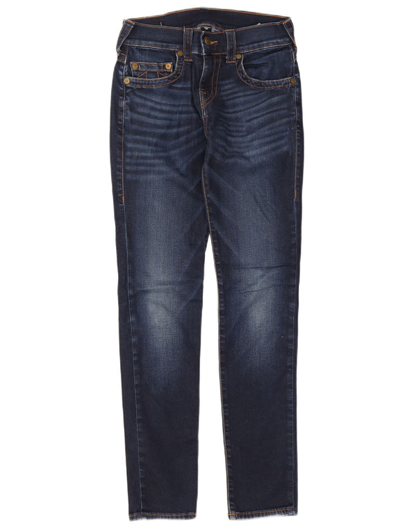 Женские джинсы скинни True Religion W28 L31, темно-синий, хлопок