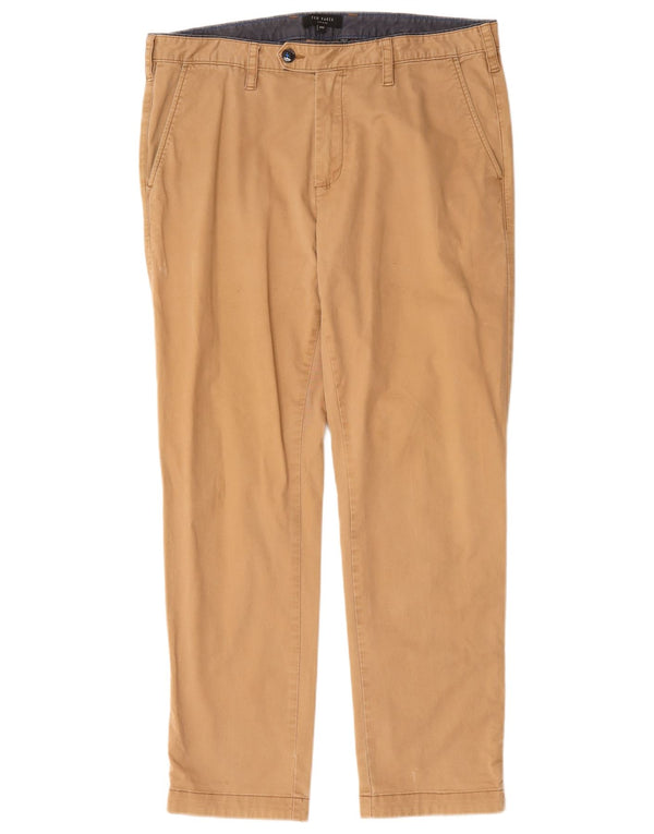Мужские брюки-чиносы Ted Baker Slim Fit W34 L30, бежевый хлопок